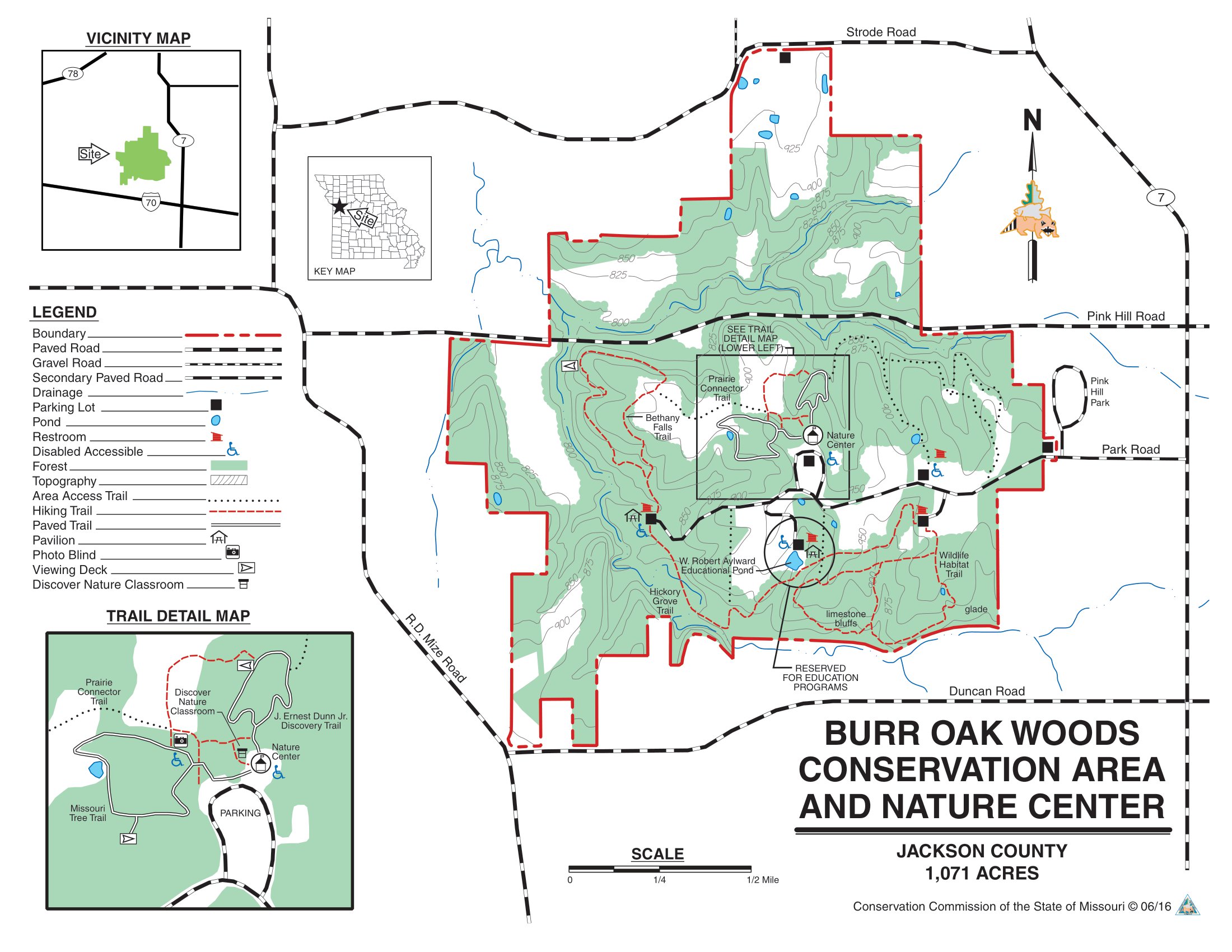 Burr Oak Woods Map